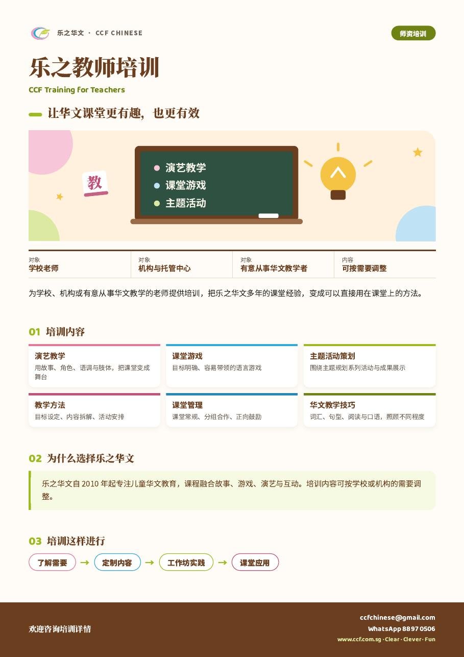 教师培训传单（中文版）